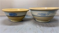 Stoneware Mixing Bowls 11 & 12 Inches