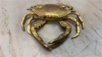 Brass Crab Ash Tray aprox 6 inches Round