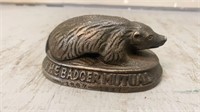 Badger Insurance Cast iron Paperweight  1887-1937