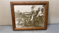 Framed Indian Motorcycle Reprint 16x13