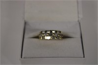 18k yellow gold Diamond Ring w/ 13 baggett