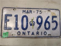 Ontario license plate