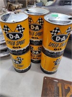 6 DA Speed sport oil cans
