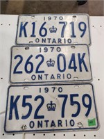 1970s Ontario license plates