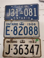 1960s Ontario license plates