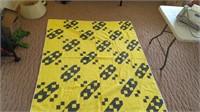 Yellow Quilt 78" x 66"