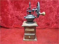 Vintage lap coffee grinder.