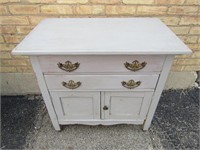 Antique Painted wood commode.