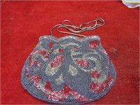 Vintage glass bead purse.
