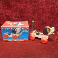 Fisher price Little snoopy dog pull toy.