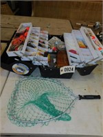 Fishing Tackle Box (Full) + Net