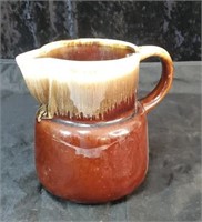 McCoy brown drip vase approx 6 inches tall