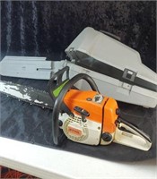Stihl wood boss 024 AV  chainsaw in case with