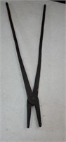 Blacksmith tongs approx 24 inches long
