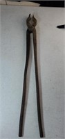 Blacksmith tongs approx 24 inches long