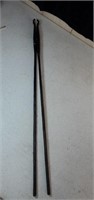 Blacksmith tongs approx 30 inches long