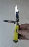 Case xx yellow handle 2 blade knife