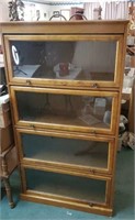 Book case approx size is 33 wide x 58 tall x 12