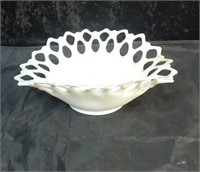 Beautiful white glass bowl