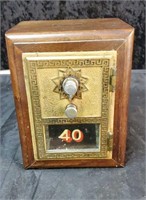 Antique Post office door bank and we have the