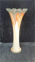 Stunning art glass vase approx 20 inches tall
