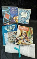 Quilting books & a piece of fabric