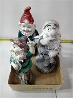 3 Garden Gnomes