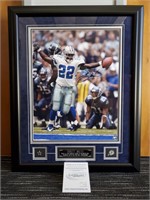 Emmit Smith All Time Rushing Leader Signed Photo