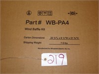 Mitsubishi Electric Wind Baffle Kit - WB-PA4