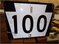 ROUTE 100 Sign - 30"x24"