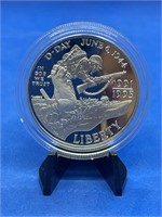 1991-95 WWII 50th Ann. Uncirculated Silver Dollar
