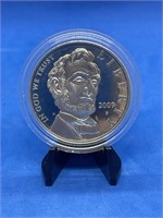 2009 AbeLincoln Commemorative Proof Silver Dollar