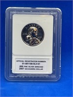 2007 Sacagawea .999 Fine Silver Dollar
