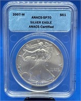 2007 W Anacs SP70 Silver Eagle