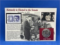 1968 Kennedy Stamp & Coin Set