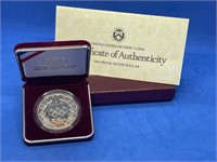 1988 Olympic Commemorative Proof Silver Dollar