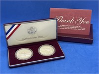 1996 Olympic Atlanta Commemorative 2 Coin Set