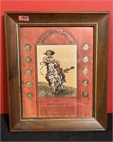 The Pony Express Framed Coin Collection