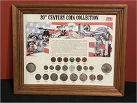 Framed US 20th Century Coins Collection
