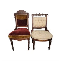 Antique Castor Chairs Style Eastlake & Renaissce
