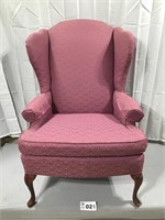 WINGBACK CHAIR, MATCHES LOT 22