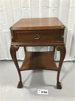 WOODEN END TABLE, SAME STYLE BUT DIFFERENT COLOR