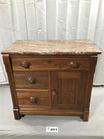 WASH STAND WITH MARBLE TOP