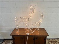 1 medium 1 small yard decor Christmas lights deer