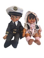 Naber Dolls Molli 1985 & Willi #989 w/COA