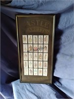 Repro Castle Cigarette Cards Poster Framed
