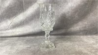 11.5” Shannon cut 2pc lead crystal candle holder