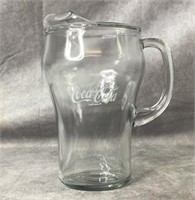 9"x5.5” vintage coca-cola glass pitcher