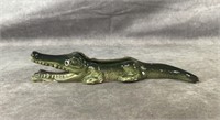 10" vintage ceramic alligator