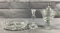 Lot of 3 Assorted Glass Pieces